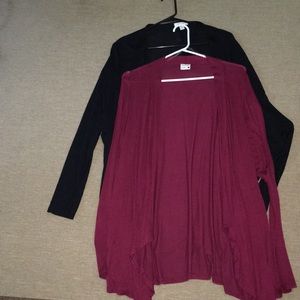 Maroon & Black Cardigans